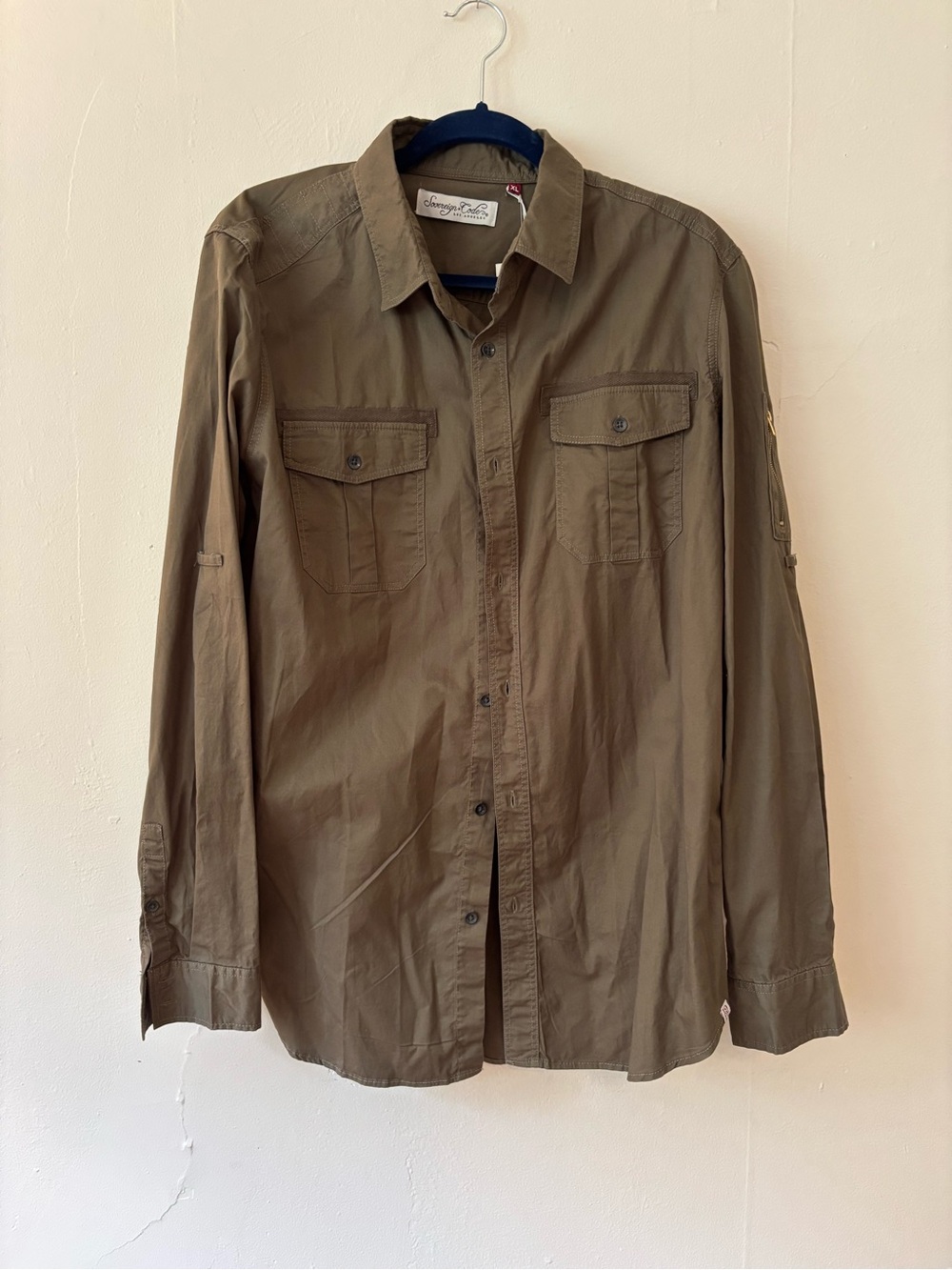 Vintage Inspired Military Shirt Jacket